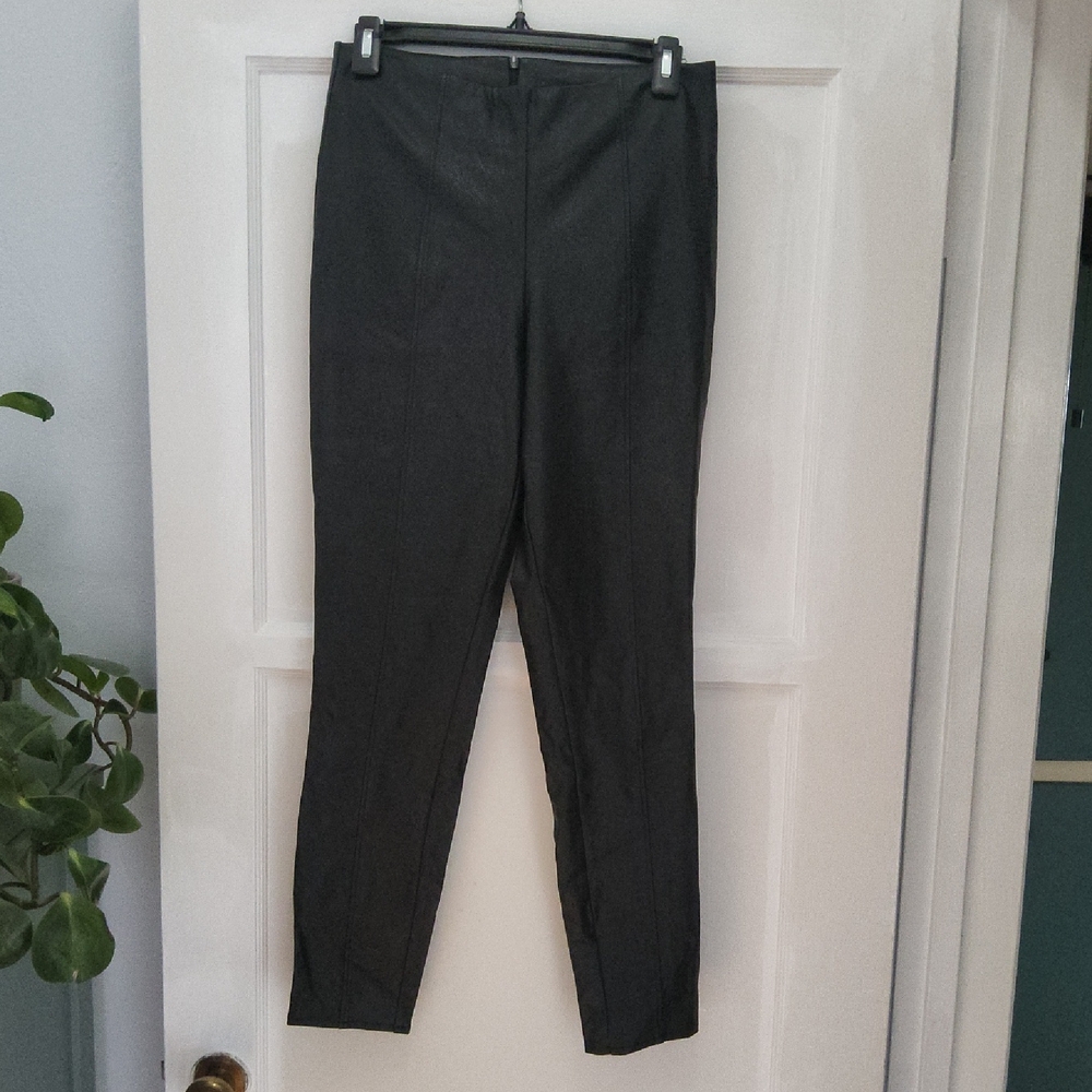 PAIGE Black Faux Leather Leggings